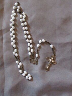 Vintage INRI ROMA Terra Catacumbarum Rosary Italy Pardon crucifix